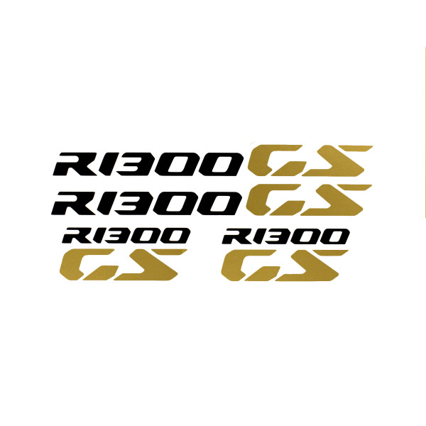 Pyramid Plastics Pyramid decals | bmw r 1300 gs logo | black & gold | set of 4